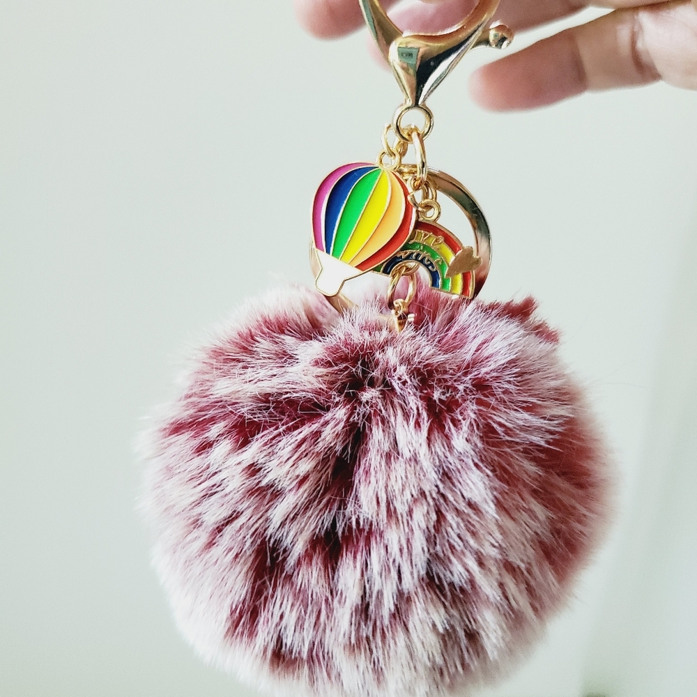 Love Wins Bag Charm Key Ring NEW